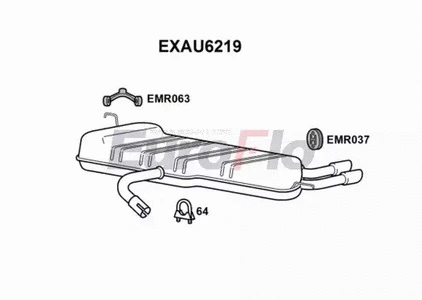 Rear Muffler (EXAU6219)