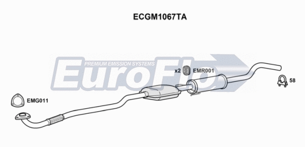 Catalytic Converter (ECGM1067TA)