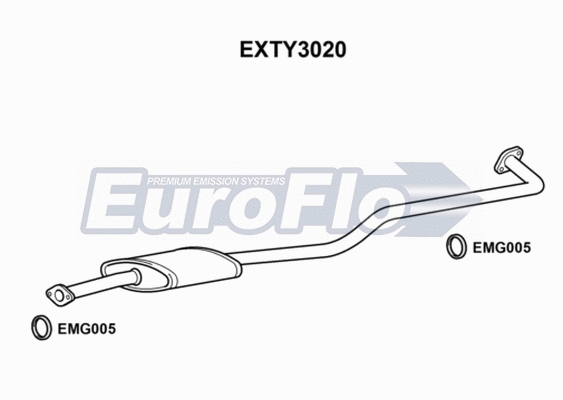 Centre Muffler (EXTY3020)