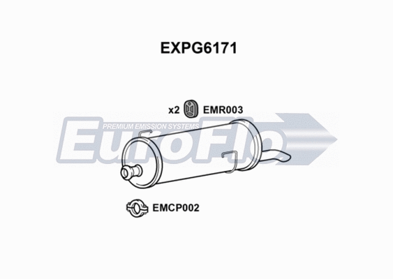 Rear Muffler (EXPG6171)