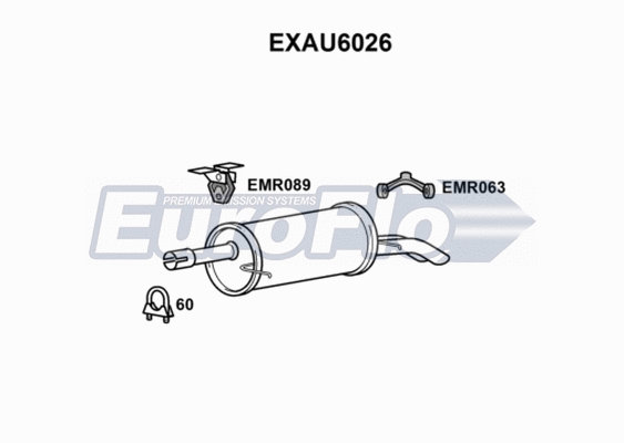 Rear Muffler (EXAU6026)