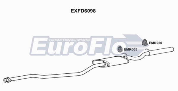 Rear Muffler (EXFD6098)