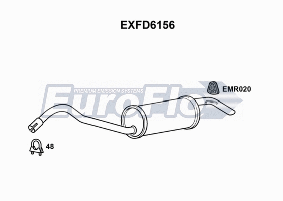Rear Muffler (EXFD6156)