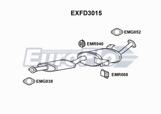 Centre Muffler (EXFD3015)