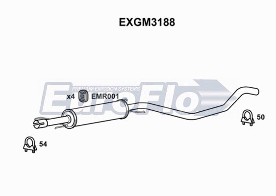 Centre Muffler (EXGM3188)
