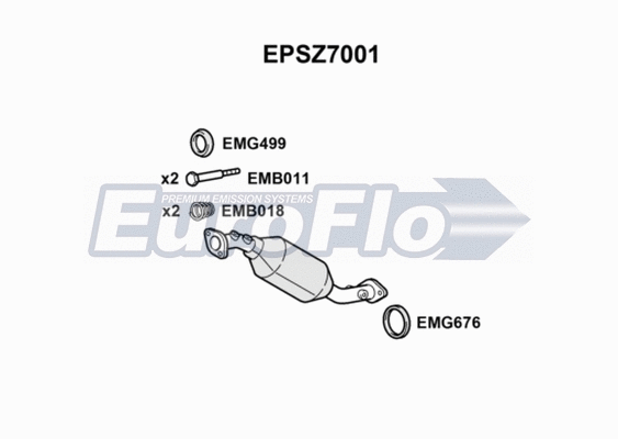 Soot/Particulate Filter, exhaust system (EPSZ7001)