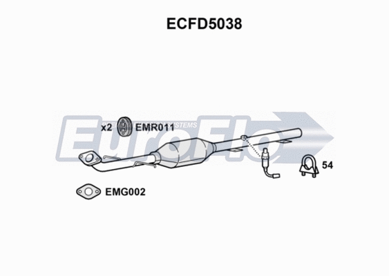Catalytic Converter (ECFD5038)