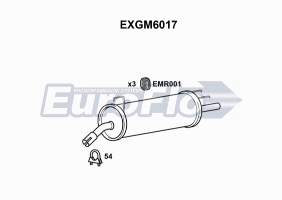 Rear Muffler (EXGM6017)