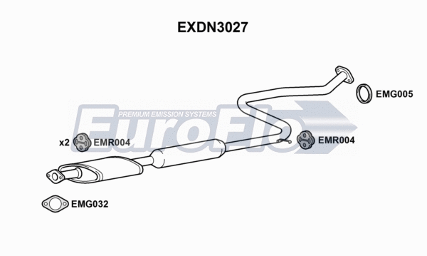 Centre Muffler (EXDN3027)