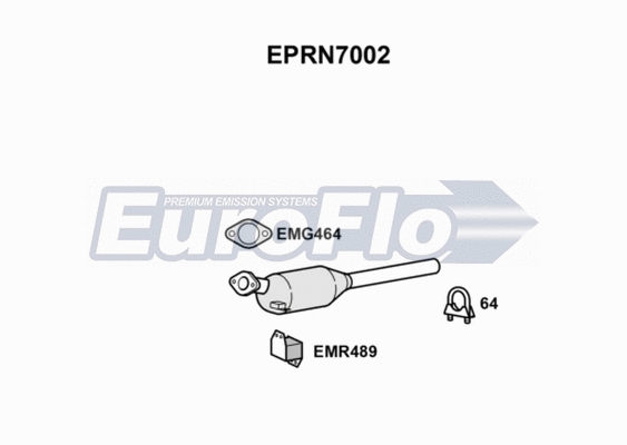 Soot/Particulate Filter, exhaust system (EPRN7002)