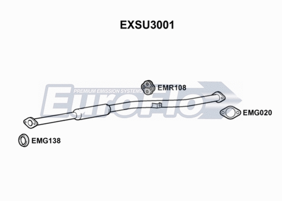 Centre Muffler (EXSU3001)