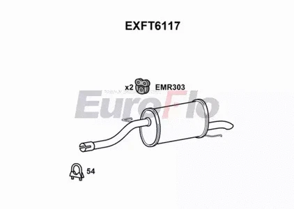 Rear Muffler (EXFT6117)