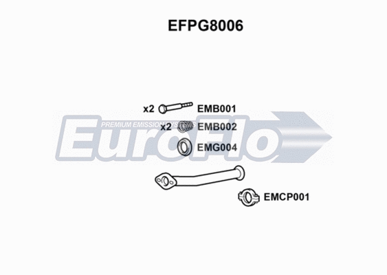 Exhaust Pipe (EFPG8006)