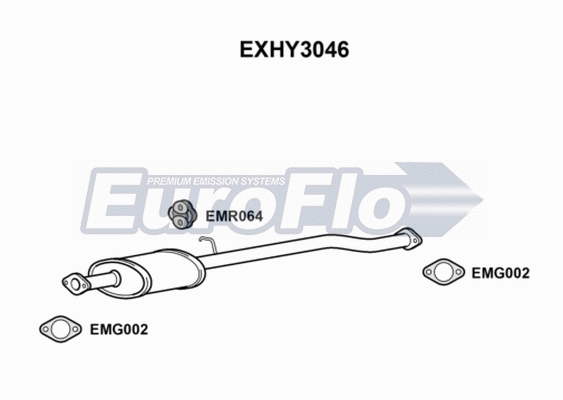 Centre Muffler (EXHY3046)
