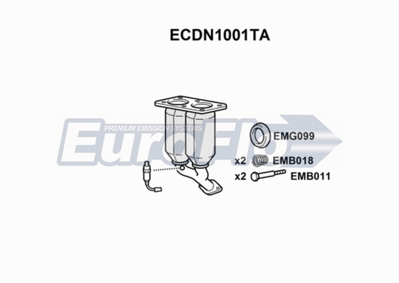 Catalytic Converter (ECDN1001TA)