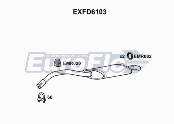 Rear Muffler (EXFD6103)