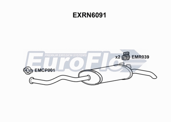 Rear Muffler (EXRN6091)