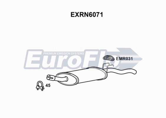 Rear Muffler (EXRN6071)