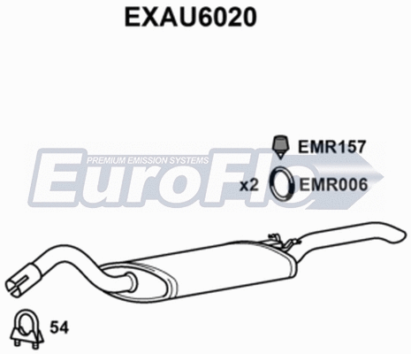 Rear Muffler (EXAU6020)