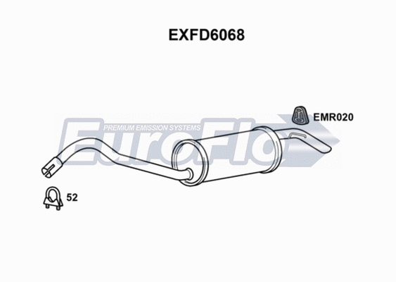 Rear Muffler (EXFD6068)