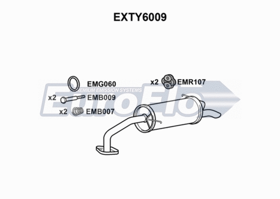 Rear Muffler (EXTY6009)