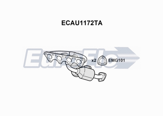 Catalytic Converter (ECAU1172TA)