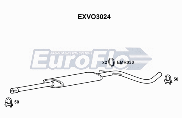 Centre Muffler (EXVO3024)