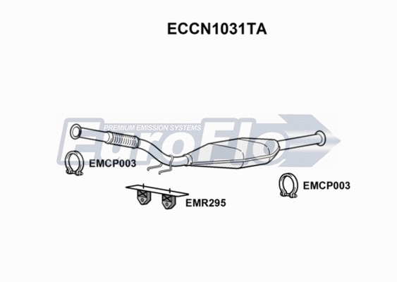 Catalytic Converter (ECCN1031TA)