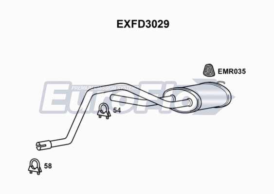 Centre Muffler (EXFD3029)
