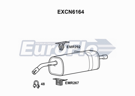 Rear Muffler (EXCN6164)