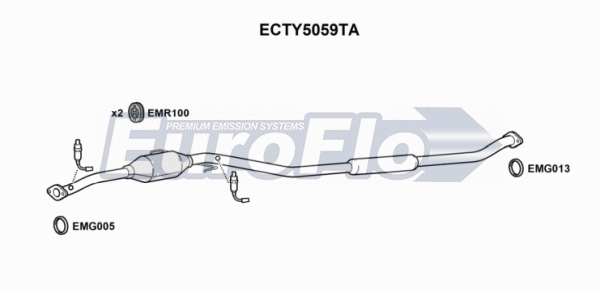 Catalytic Converter (ECTY5059TA)