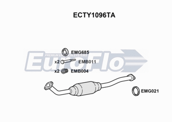 Catalytic Converter (ECTY1096TA)