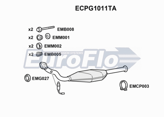 Catalytic Converter (ECPG1011TA)