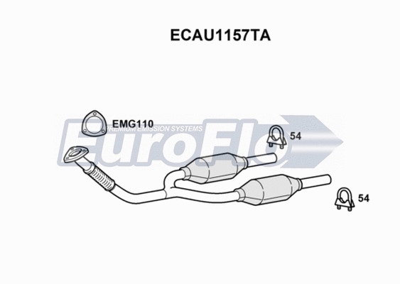 Catalytic Converter (ECAU1157TA)