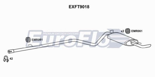 Centre/Rear Muffler (EXFT9018)