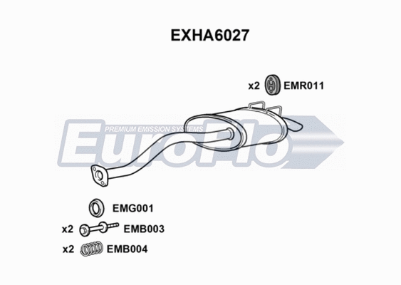 Rear Muffler (EXHA6027)