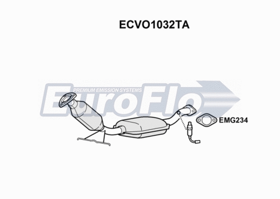 Catalytic Converter (ECVO1032TA)