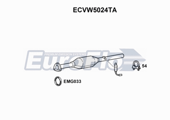 Catalytic Converter (ECVW5024TA)