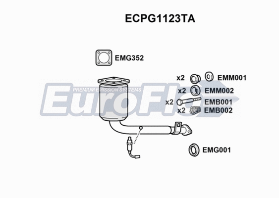Catalytic Converter (ECPG1123TA)
