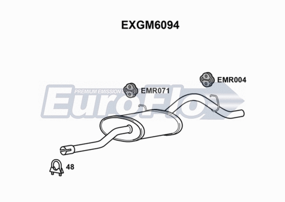 Rear Muffler (EXGM6094)