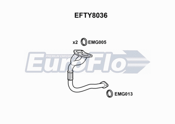 Exhaust Pipe (EFTY8036)
