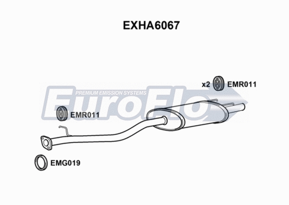 Rear Muffler (EXHA6067)