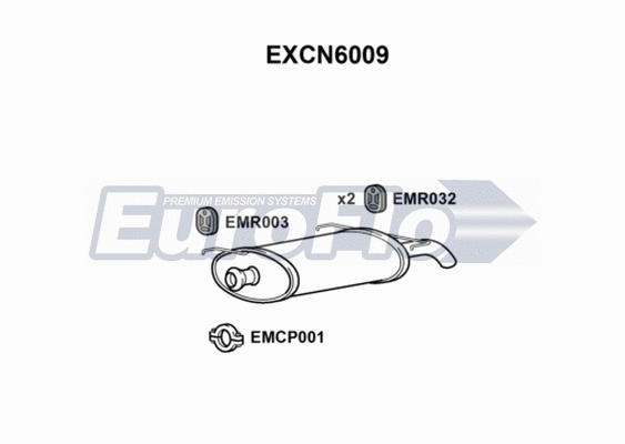Rear Muffler (EXCN6009)