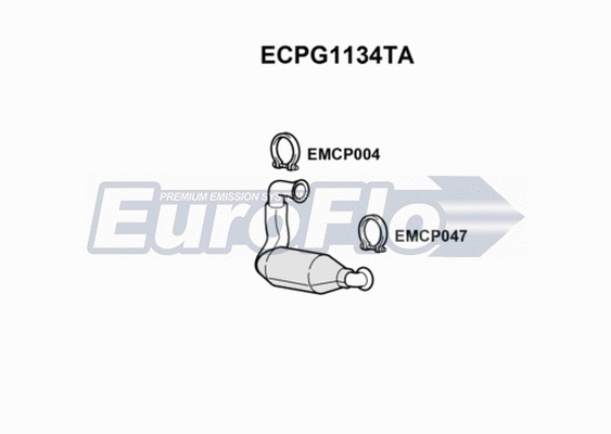 Catalytic Converter (ECPG1134TA)