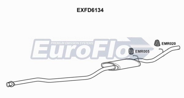 Rear Muffler (EXFD6134)
