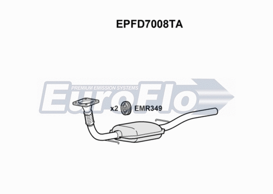 Soot/Particulate Filter, exhaust system (EPFD7008TA)