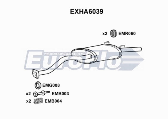 Rear Muffler (EXHA6039)