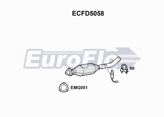 Catalytic Converter (ECFD5058)