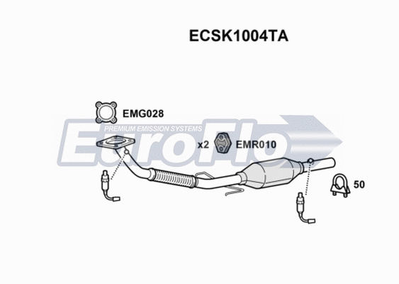 Catalytic Converter (ECSK1004TA)