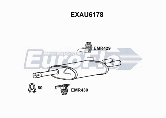 Rear Muffler (EXAU6178)